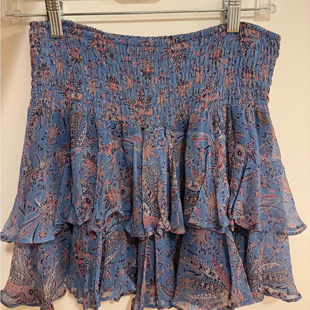 Twelfth Street by Cynthia Floral Blue and Pink Skirt